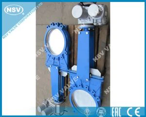 שסתום שער סכין מפעיל חשמלי